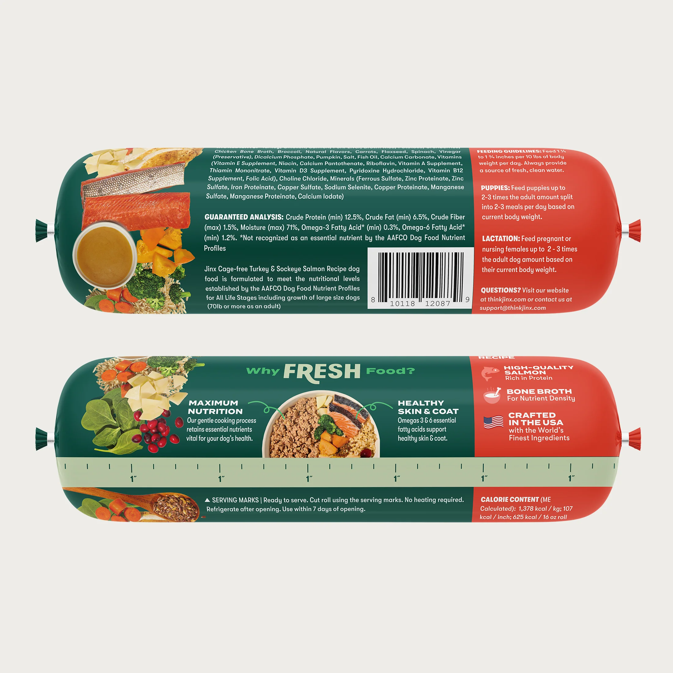Cage-Free Turkey and Sockeye Salmon Fresh Roll - Image 5